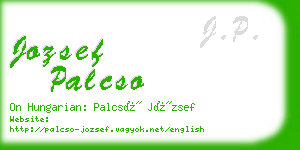 jozsef palcso business card